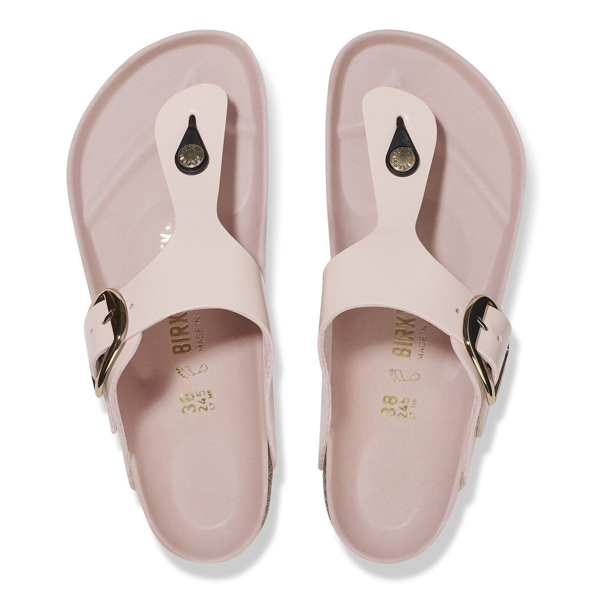Gizeh Big Buckle Natural Leather Patent