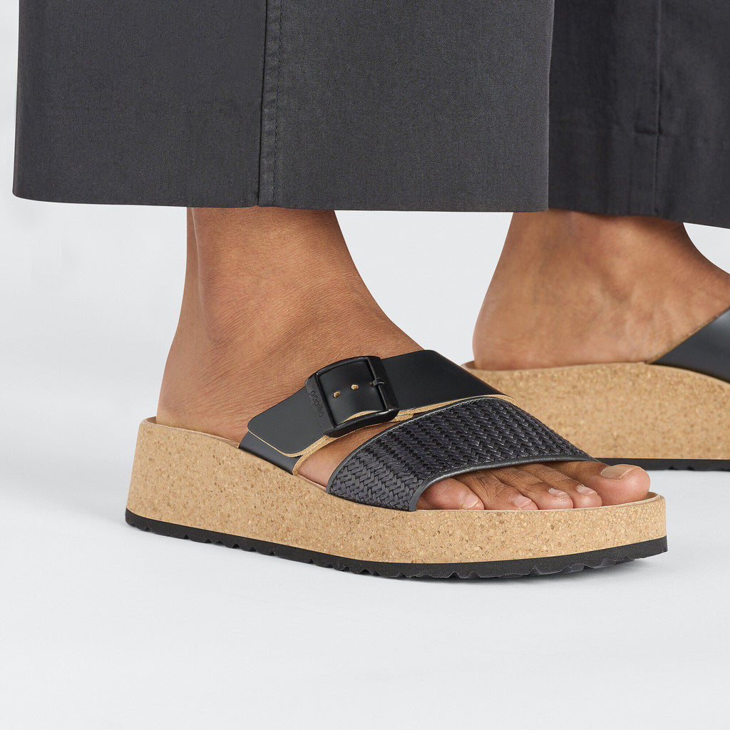 Almina Raffia Natural Leather/Synthetics