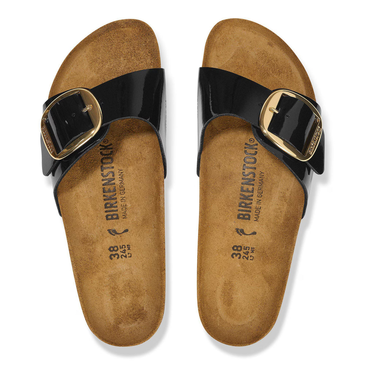 Madrid Big Buckle Birko-Flor Patent