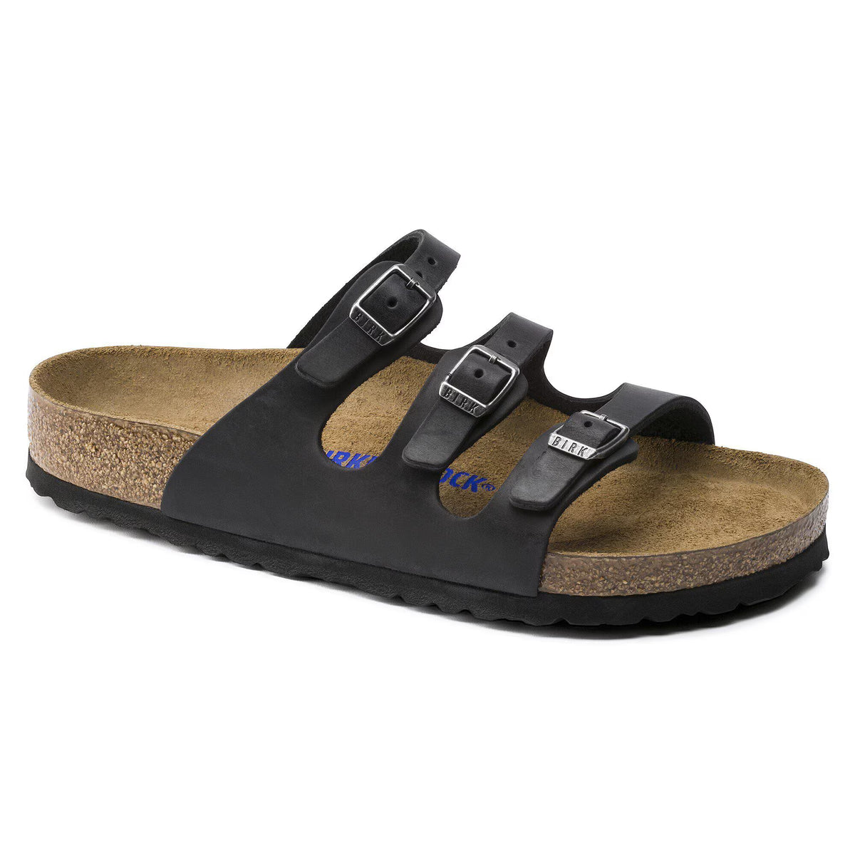 Florida Soft Footbed Natural Leather Oiled Black