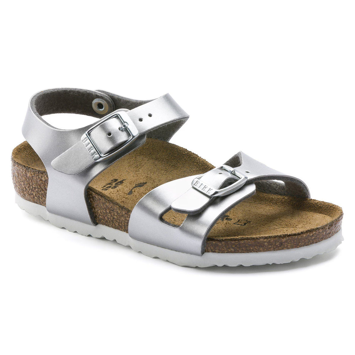 Rio Kids Birko-Flor Electric Metallic Silver