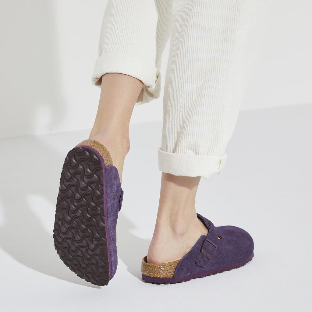 Boston Soft Footbed Suede Leather Wine