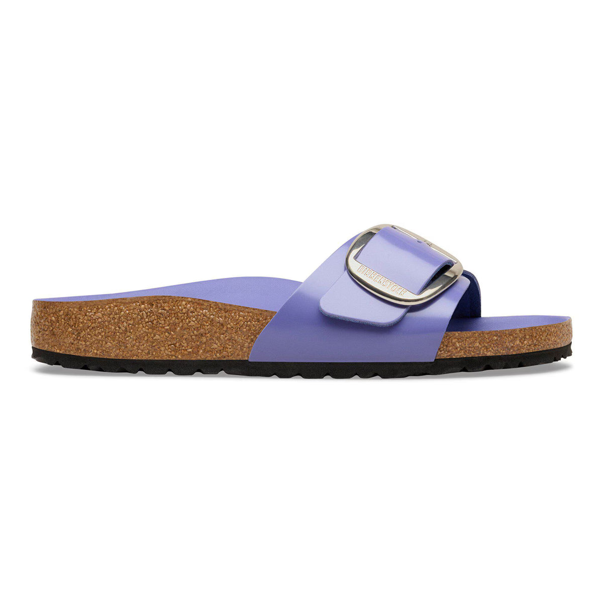 Madrid Big Buckle Natural Leather Patent