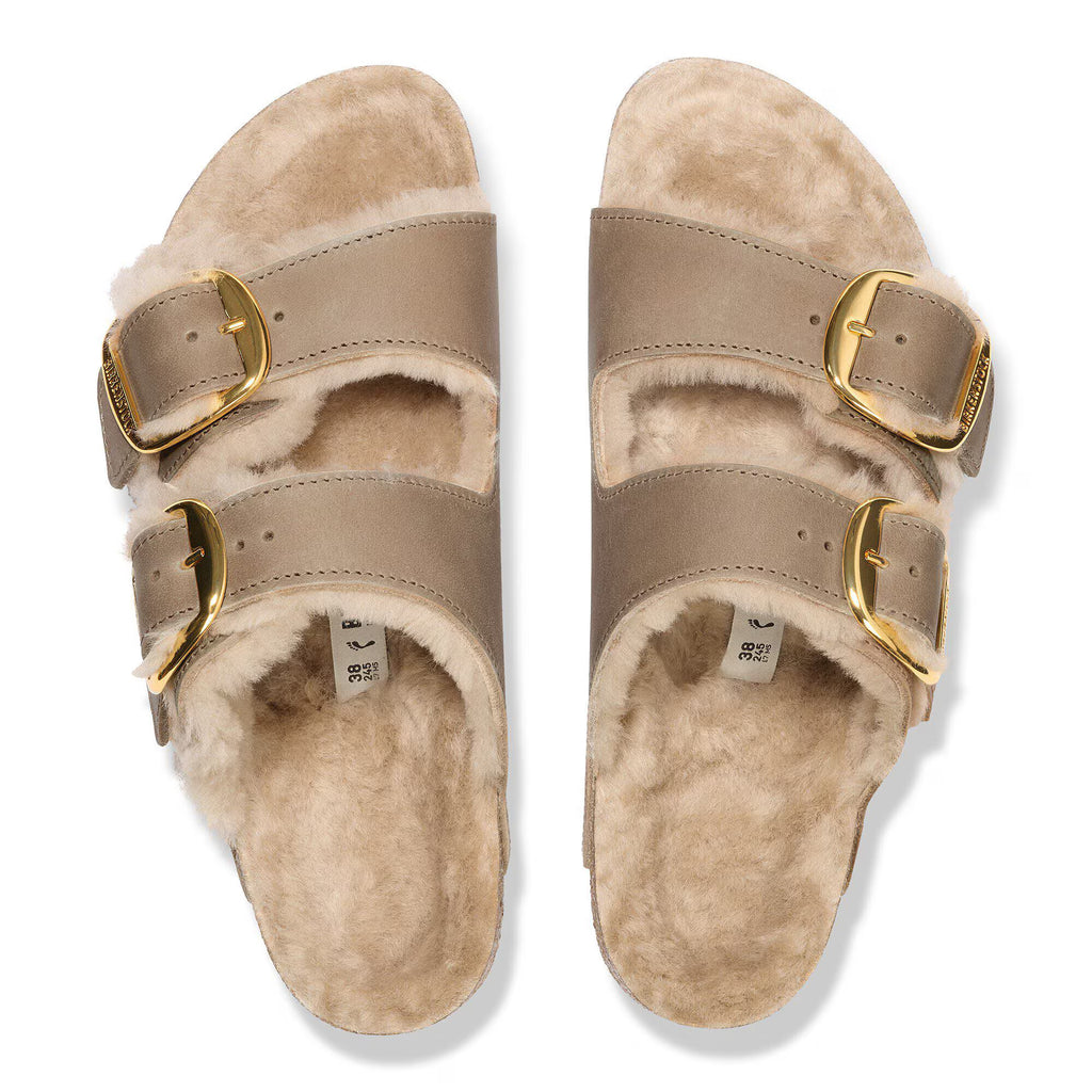 Arizona Big Buckle Shearling Natural Leather Oiled
