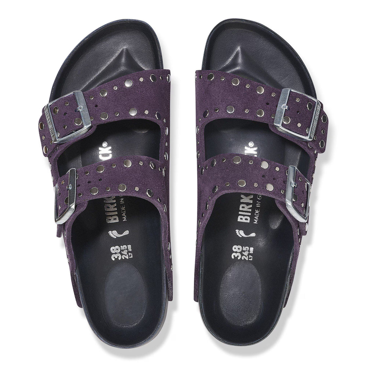 Arizona Rivet Suede Leather