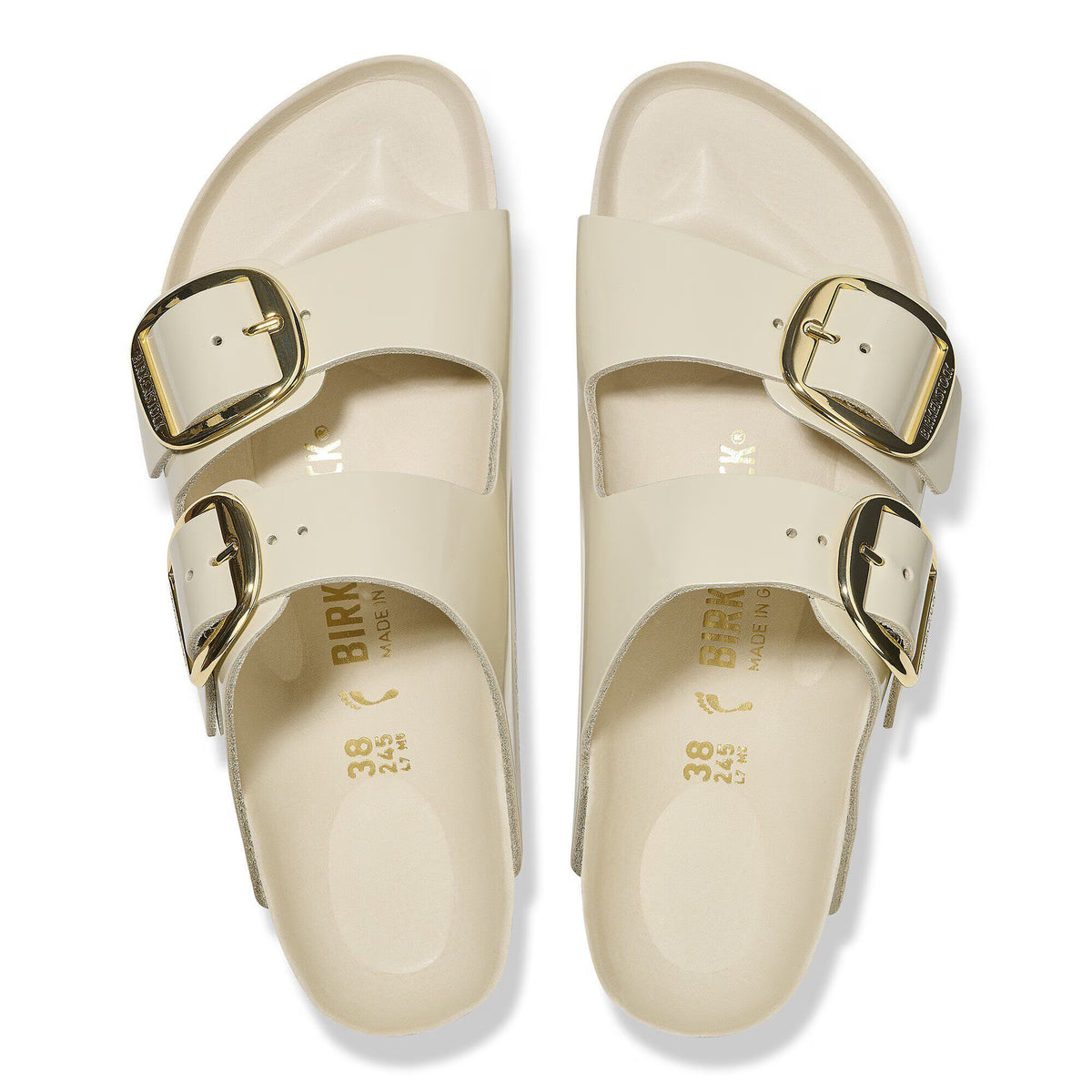 Arizona Big Buckle Natural Leather Patent