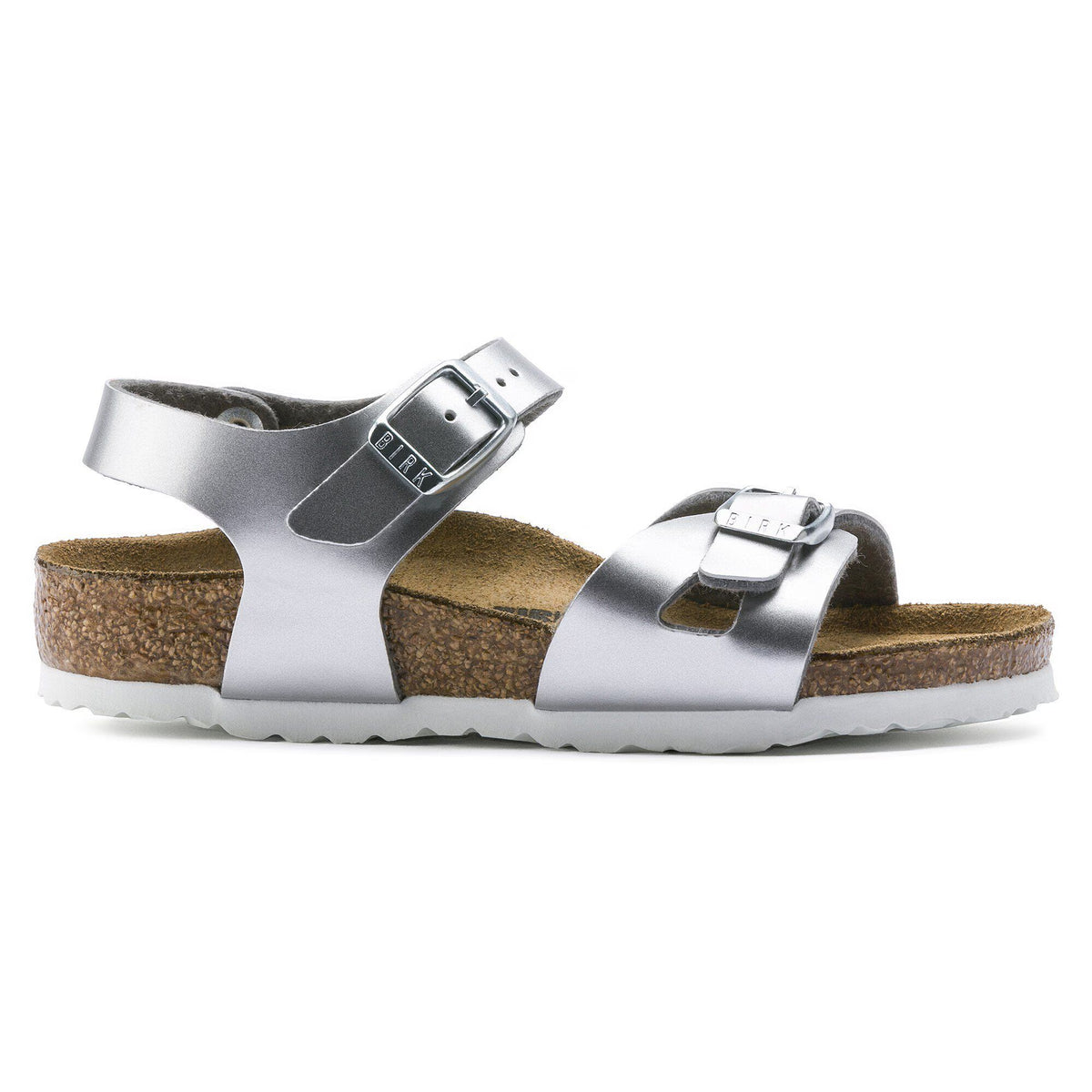 Rio Kids Birko-Flor Electric Metallic Silver