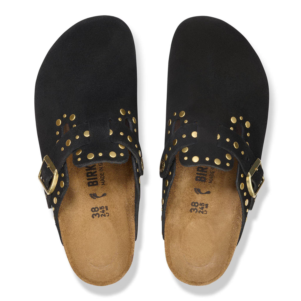 Boston Rivet Suede Leather