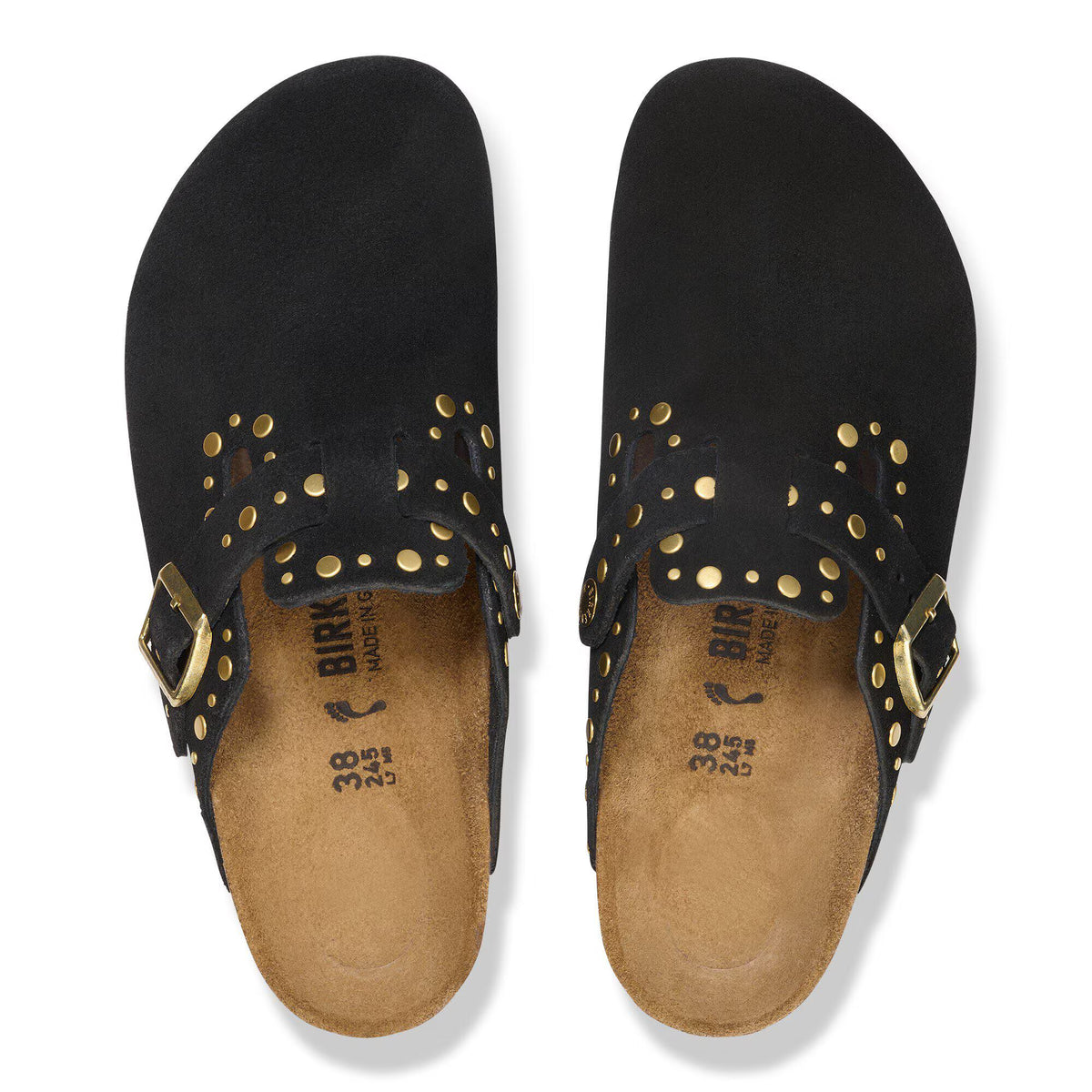 Boston Rivet Suede Leather