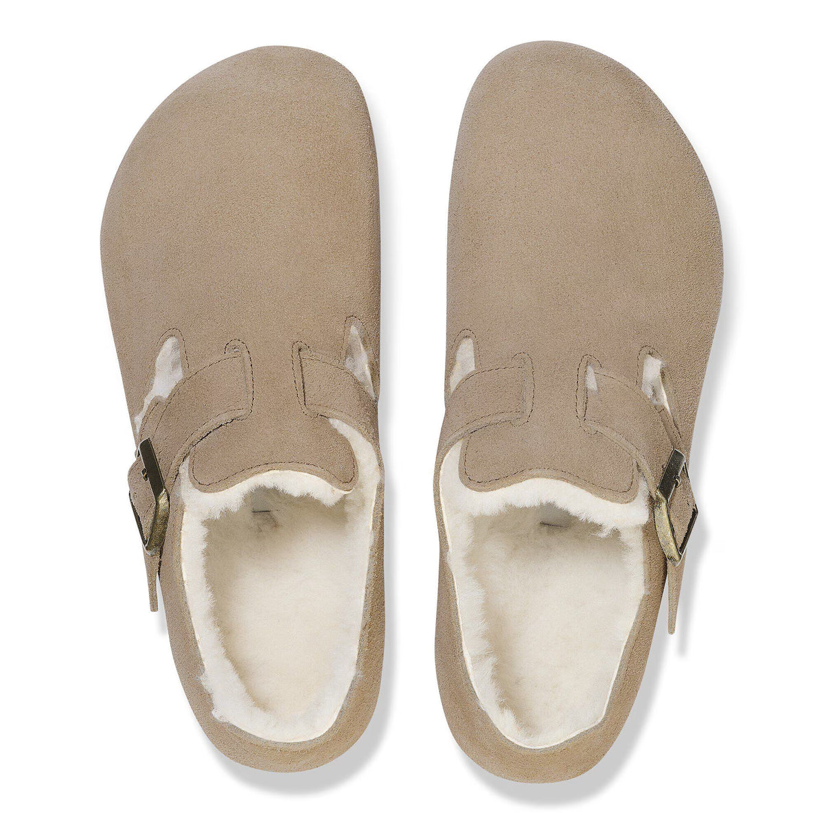 London Shearling Suede Leather