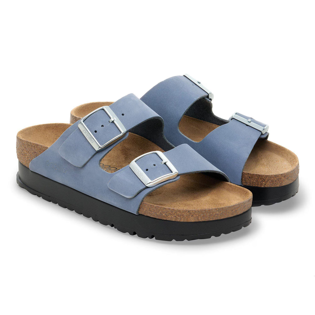 Arizona PAP Flex Platform Nubuk Leather Stone Blue