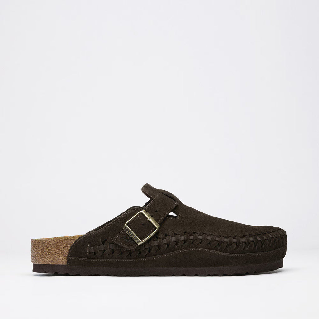 Boston Plaited Suede Leather Mocca