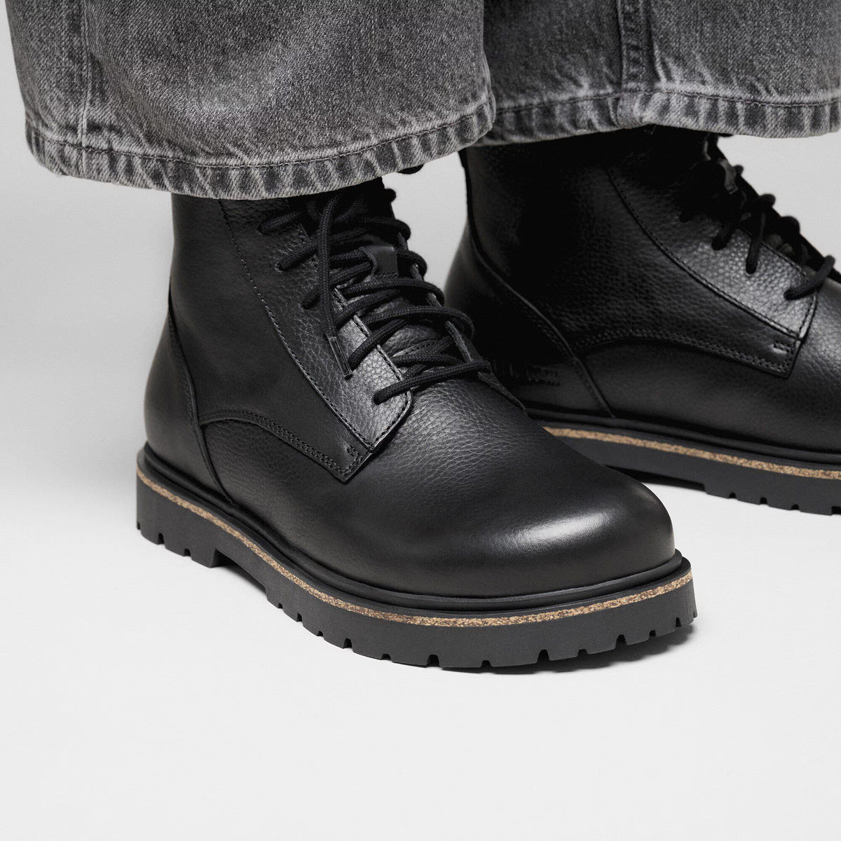 Highwood Lace Mid Men Natural Leather