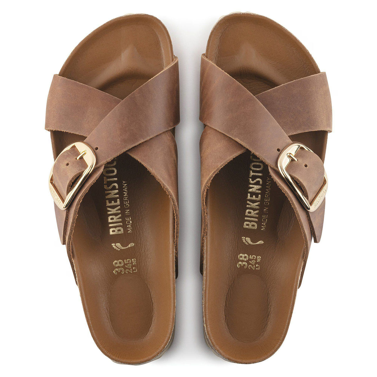 Siena Big Buckle Natural Leather Oiled