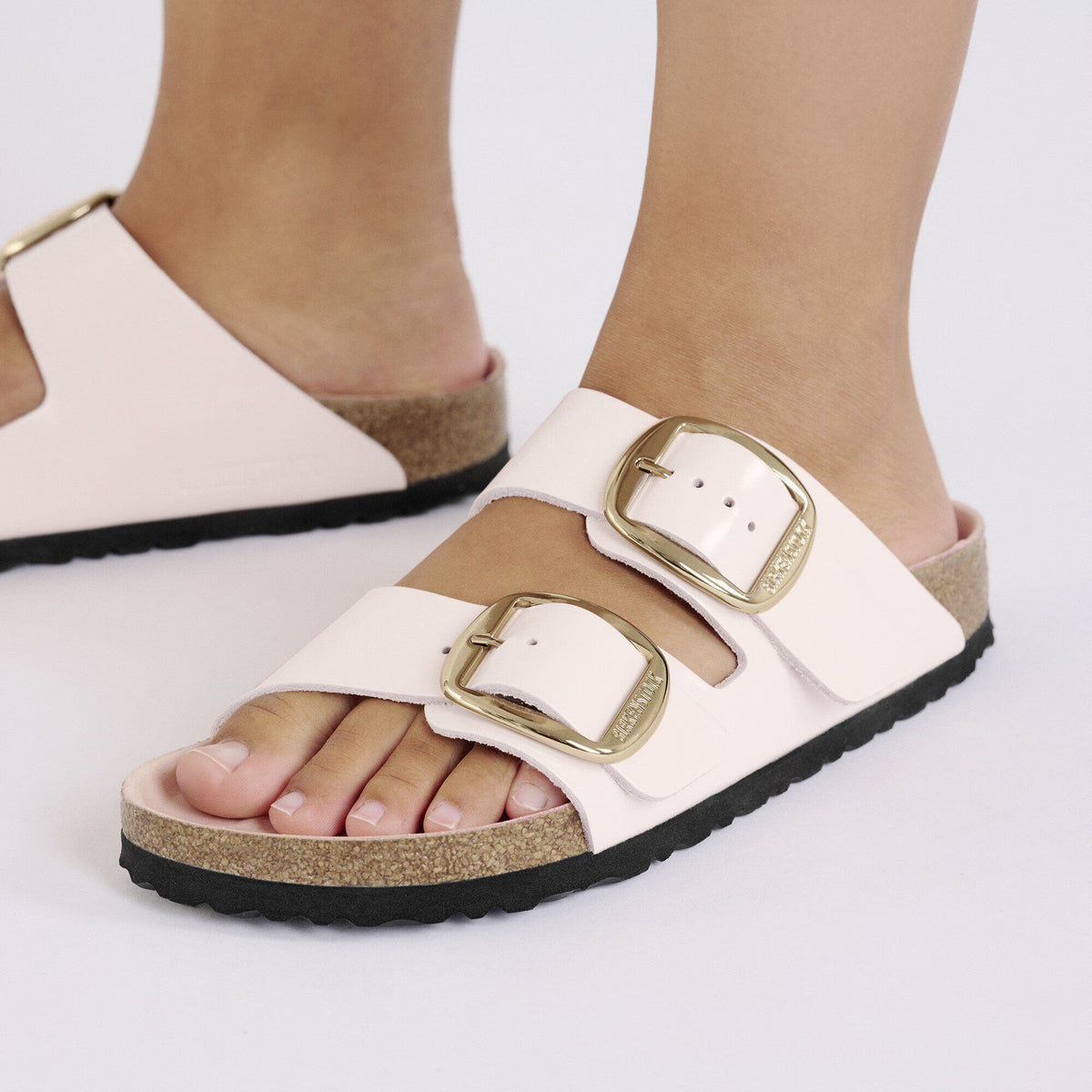 Arizona Big Buckle Natural Leather Patent