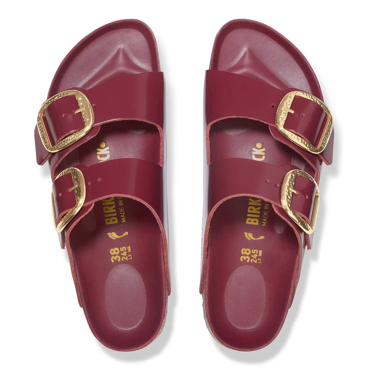 Arizona Big Buckle Natural Leather Patent